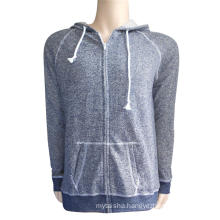 Lady's 60% cotton 40% polyester full zipper hoodies